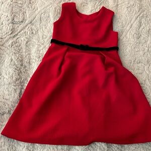 Red dress with cute black and white jacket size 4